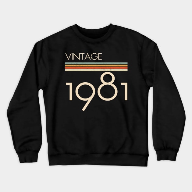 Vintage Classic 1981 Crewneck Sweatshirt by adalynncpowell